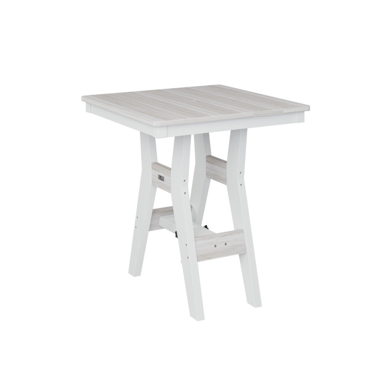 Table de bar berlinoise berlinoise, H 35,5 po x l 28 po x P 28 po, Coquillage