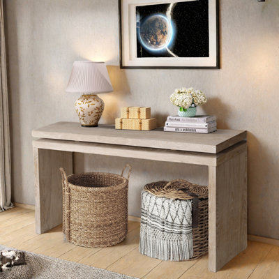 Console Table With Double Board Suspension Design