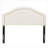 Bedroom Queen Size Upholstered Headboard, Luxury Linen Beige Tufted Solid Wood with Nailhead Trim