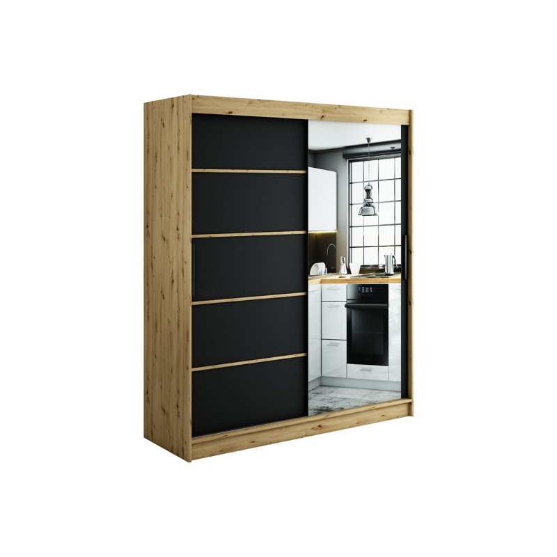 Lichtwardt Manufactured Wood Wardrobe, 200cm H x 180cm W x 62cm D