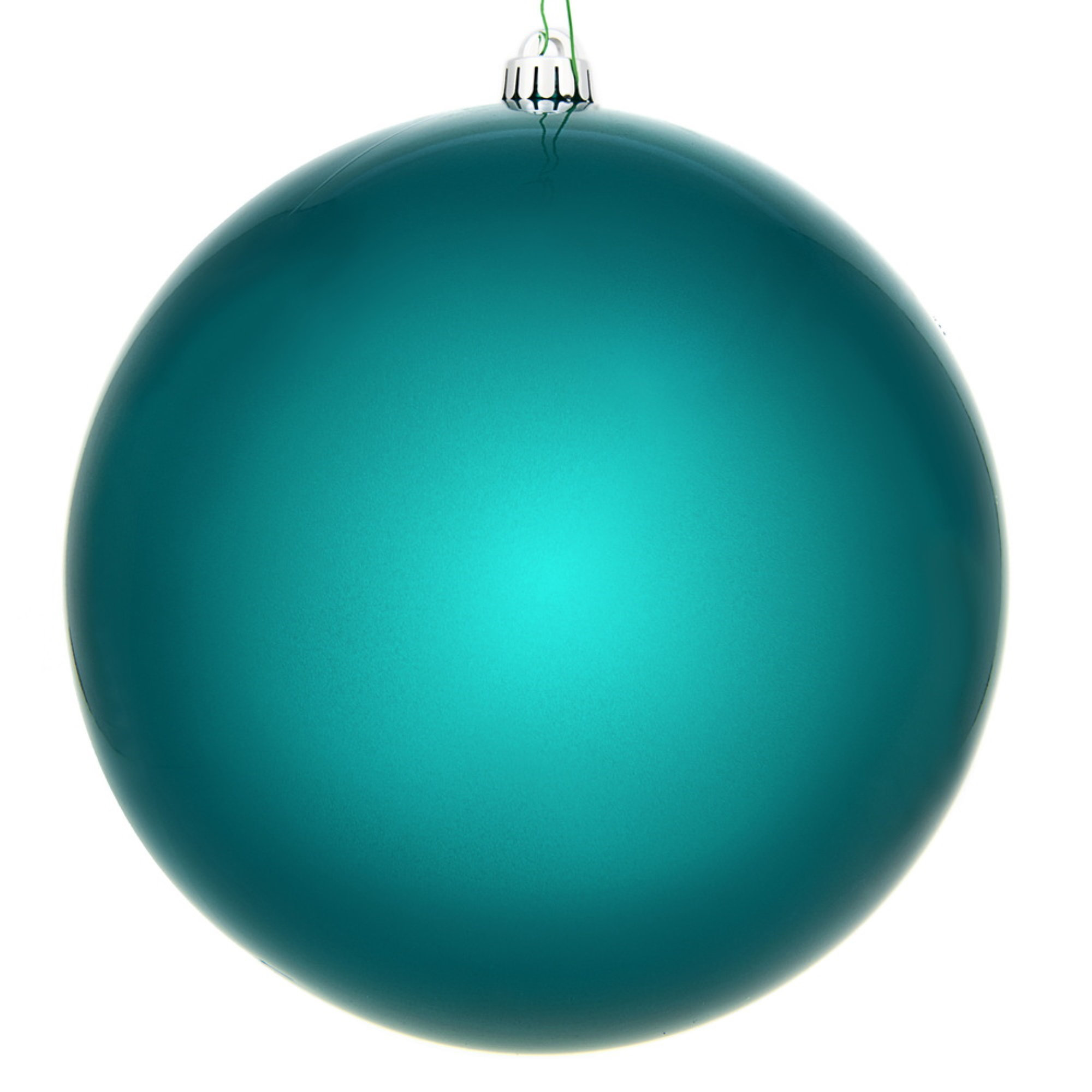 Holiday Solid Ball Ornament, Dark Teal, 10" H x 10" W x 10" D