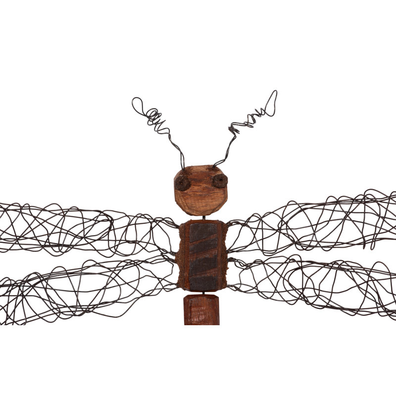 Wire Wing Dragonfly Wall Décor