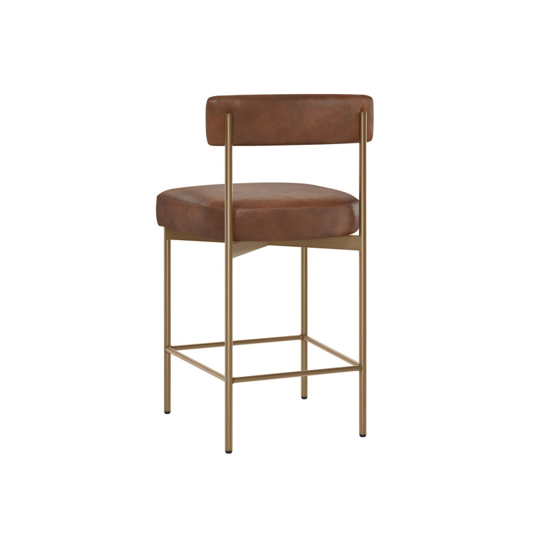 Seneca Upholstered Stool with Metal Frame