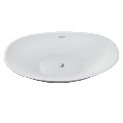 Baignoire de trempage autoportante en acrylique 62 po x 31 po Newman