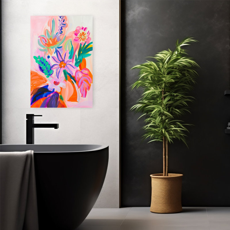 Art contemporain, art contemporain abstrait, H 24 po x l 16 po