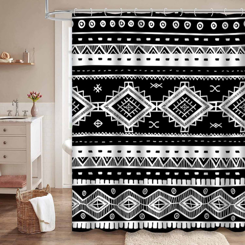 Rideau de douche Tribal American Native, L 72 po x l 78 po