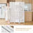 Peony Pattern Room Divider, 3-Panel, Vintage White-833296560-833296561