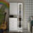 63'' H 3 Drawer Armoire Wardrobe With Adjustable LED Dressing Mirror