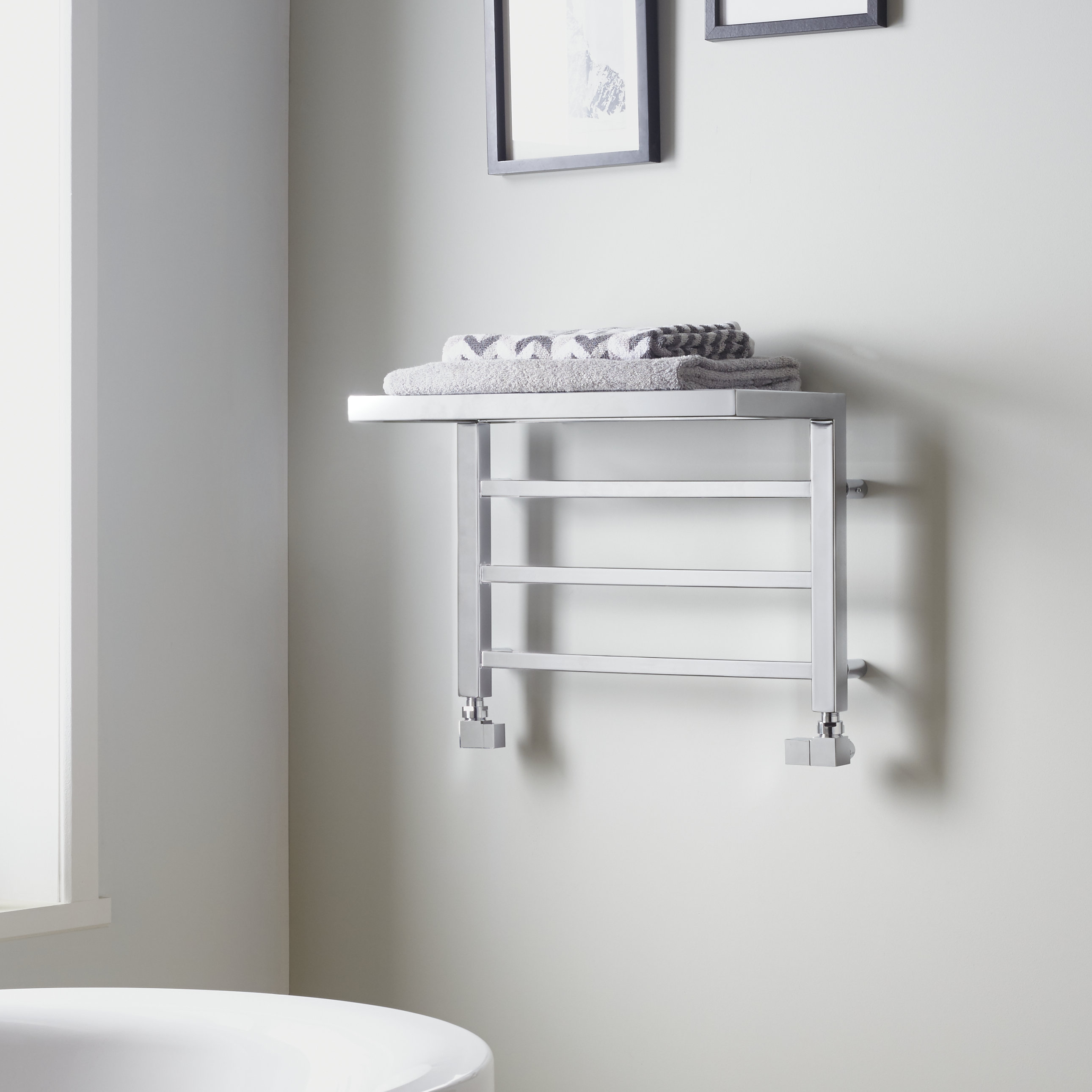 TWRD Horizontal Heated Designer Towel Rail u0026 Reviews | Wayfair.co.uk