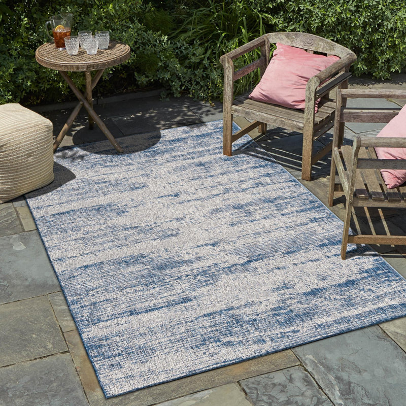 Penson Abstract Indoor / Outdoor Rug, Rectangle 10' x 14'1"