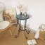 Table d'appoint de patio avec tablette-2108975379