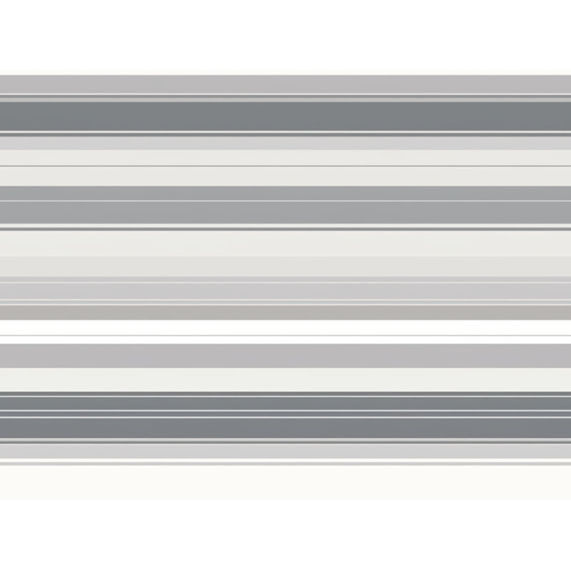Rideau de douche simple à rayures Saltash, H 73 po x l 70 po