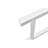 White Metal Porch Bench For Outdoor - Strong Frame With And Armrest, , Yard, Porch, Balcony, Fits 2 3 Individuals Yard Patio Rust- Accommodates Persons