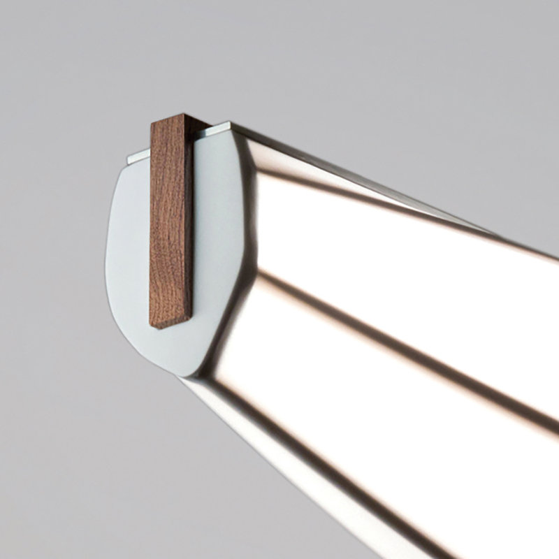 Lenis 1 - Light Pendant, 120V, 3500K, Walnut