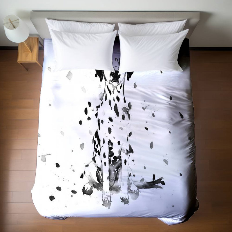Dalmatian Dog Duvet Cover - Bedroom Pet Decor Bedding