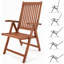 McMahon 6 - Person Eucalyptus Solid Wood Patio Dining Set Extendable and Umbrella Hole Included Oval Table