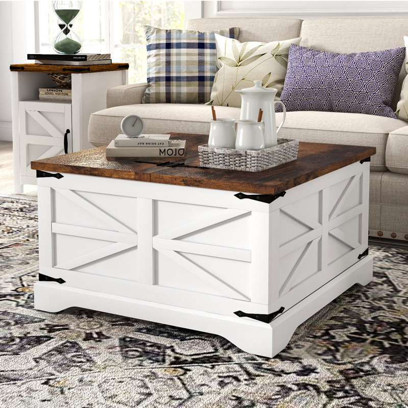 Table basse Magena, Blanc