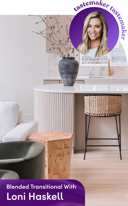 Modern style with an organic edge.