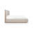 Drewry Atmane Wood Frame Upholstered Platform Bed In Cotton And Chai-1671431289