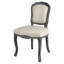 Riom Fabric Side Chair in Ivory