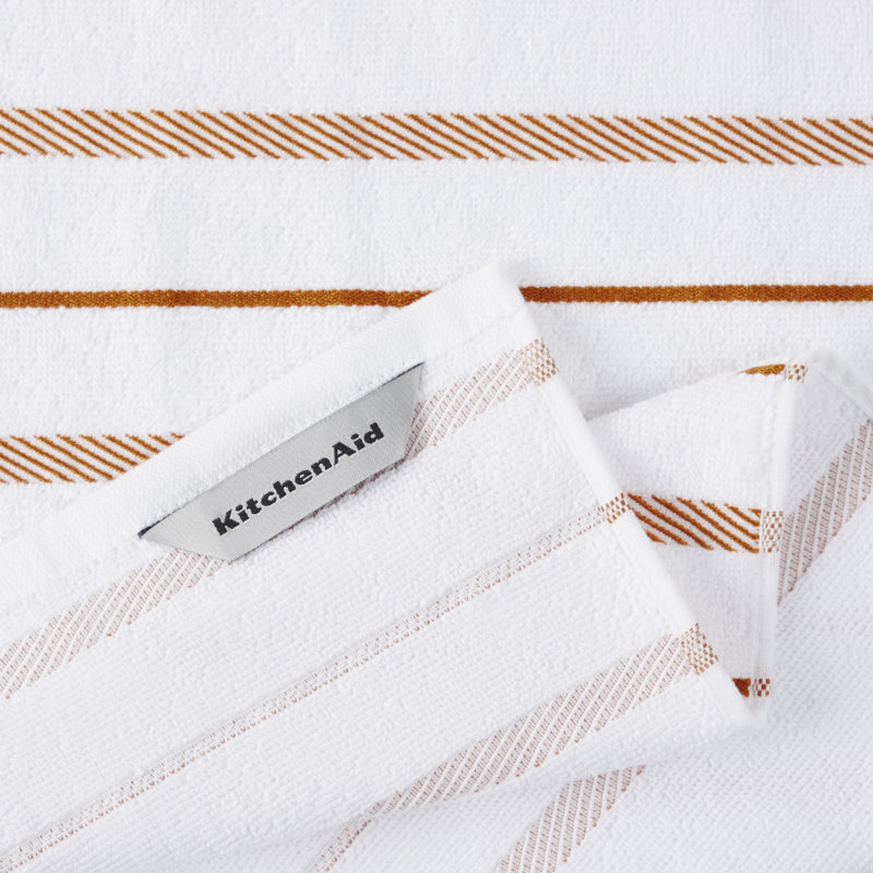 Kitchen Aid Albany Kitchen Towel Set, Orange