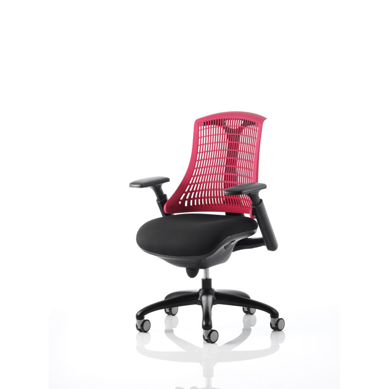 Polyester Blend Office Chair, Red