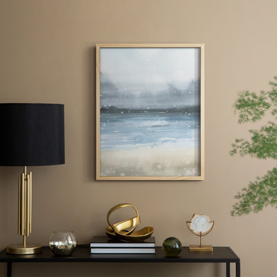 Stars and the Sea I Framed Print - Solid Wood