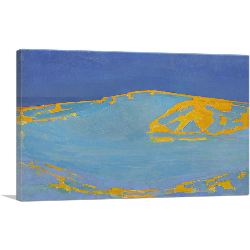 «Summer, Dune in Zélande 1910» par Piet Mondrian, reproduction d'art sur toile tendue, H 12 po x l 18 po x 1,5 po