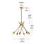 Lustre unique à 6 lumières Gadberry-532820202