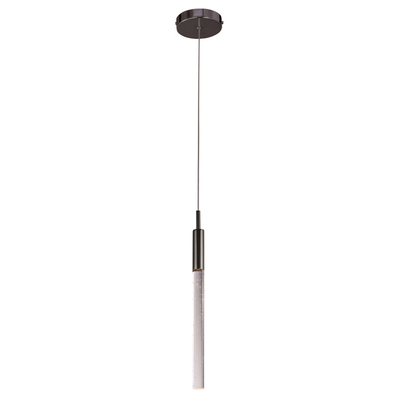 Luminaire suspendu à cylindre simple 1 lumière Butterworth, Blanc
