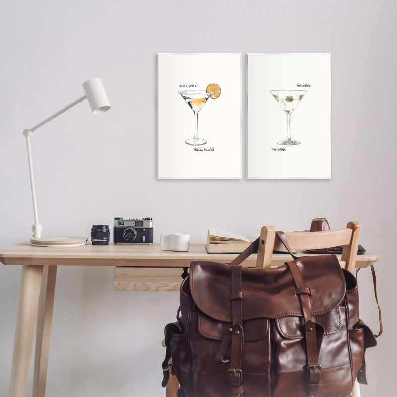  Ensemble de plaques murales "Téquila cocktails" par Graffi * Tee, H 19 po x l 13 po