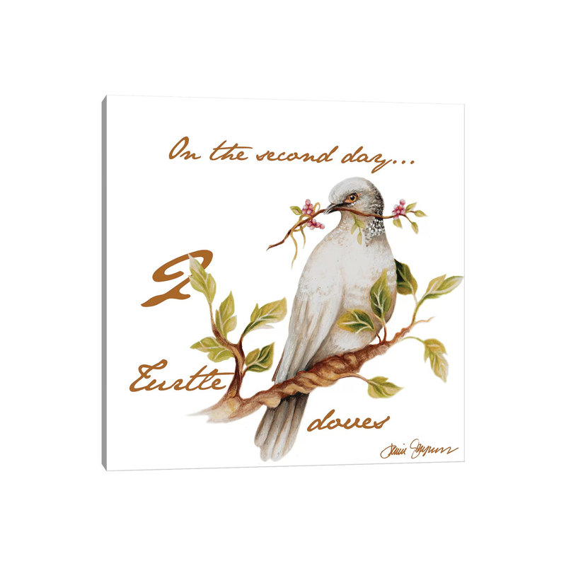 Two Turtle Doves by Janice Gaynor - Wrapped Canvas Print, 66.04 cm H x 66.04 cm W x 1.91 cm D