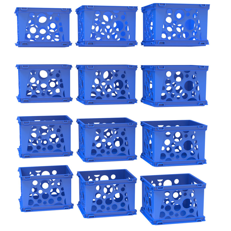  Mini caisse, bleu, paquet de 12, Bleu