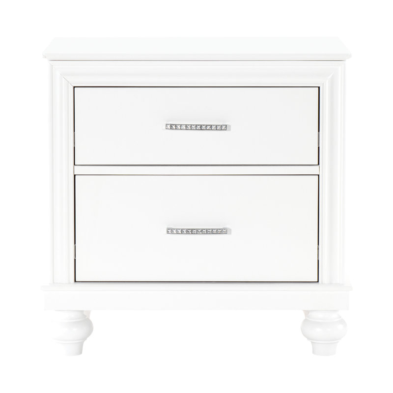 Mobilier de chambre à coucher moderne 2 tiroirs avec table de chevet 1 pièce