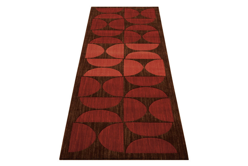 Tapis de zone russet en laine antwerp Metropolitan, Tapis de couloir 2 pi 3 po x 7 pi 6 po