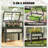 Raised Garden Bed with Flip-Up Greenhouse Top, Grey,wood-927164788