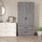 Scottie 2-Door Wardrobe with 2-Drawers New and Improved-151550411