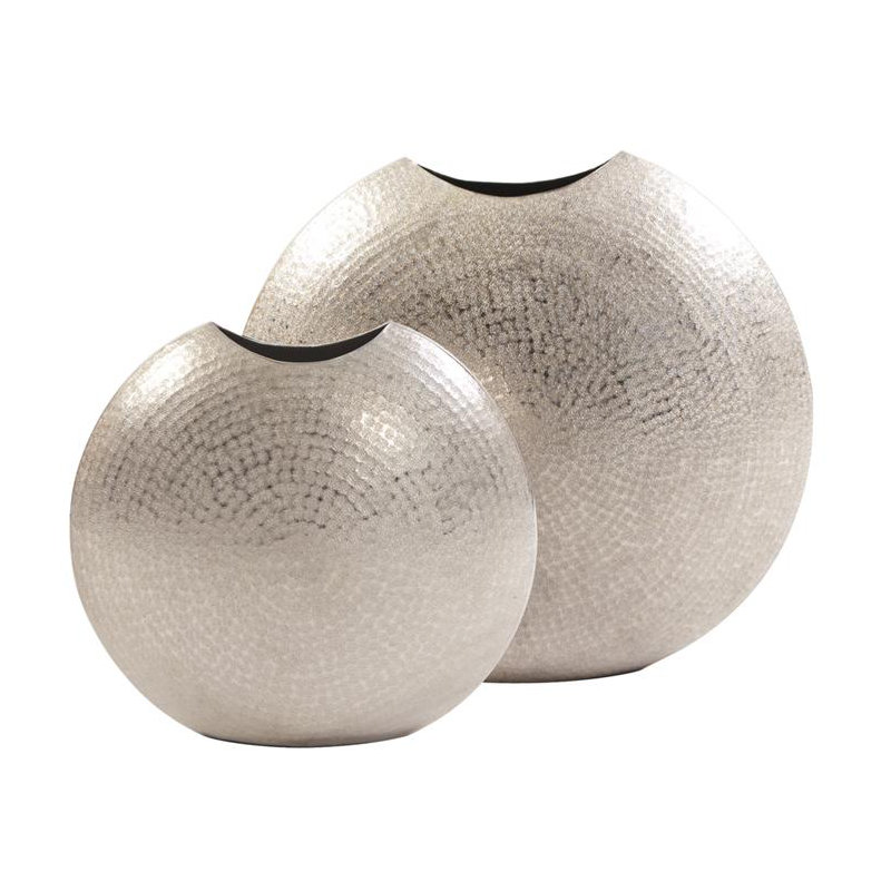 Boadicea Aluminum Table Vase, 10.25" H x 10.75" W x 5" D