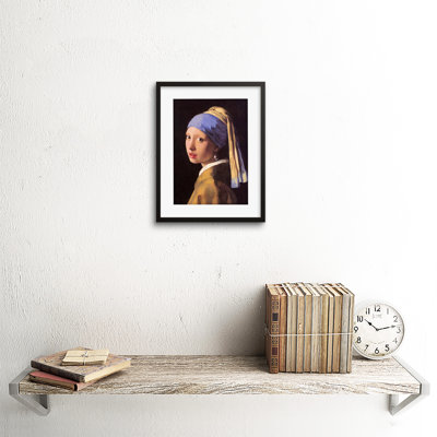 Painting Vermeer Girl Pearl Earring Old Master by Johannes Vermeer - 1 Piece Single Picture Frame Painting