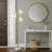 Triple Bulb Floor Lamp with Marble Base