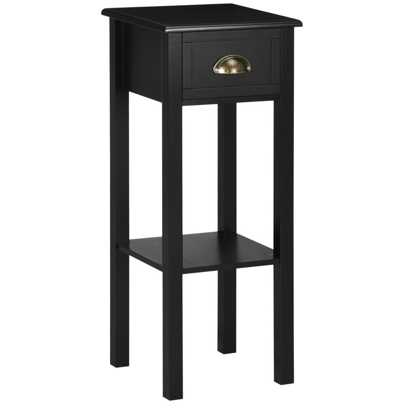 Kolb End Table with Storage, Black