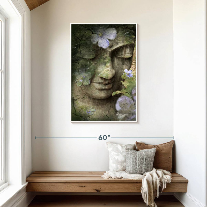 Inner Tranquility, 9" x 13", Floating Frame White