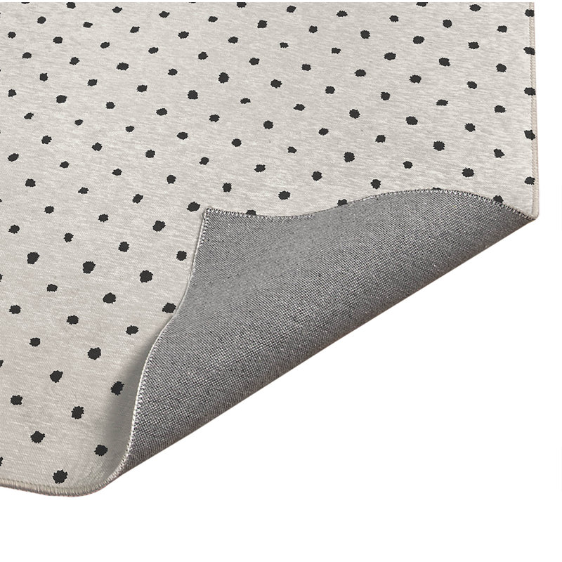 Tapis de cuisine léger antidérapant Leo, Ivoire/gris anthracite, Rectangulaire 2 pi x 3 pi
