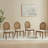 Katia 4-piece Upholstered Cane-back Dining Chair Set