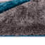 Shaggy Geometric Rug – 100% Polyester Soft Pile Carpet, Colourfast, Water & Soil Repellent, Anti-Static Modern Living Room Rug-1298946469