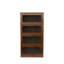 Bibliothèque contemporaine avec portes fermées en verre et armoire de rangement de bureau