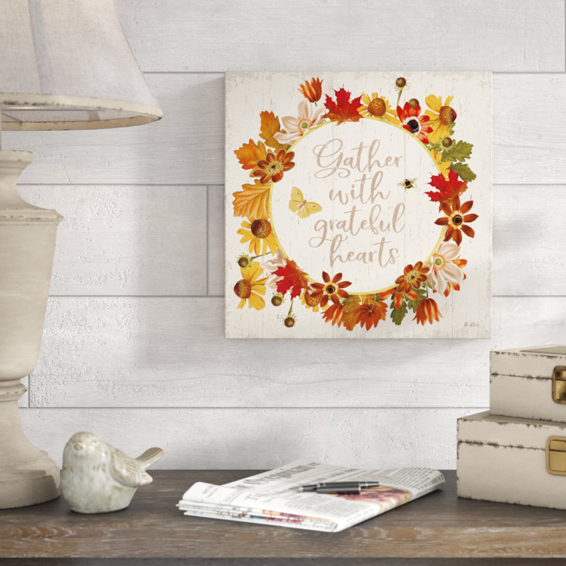 « automne jardin v », reproduction d’impression sur toile tendue, H 14 po x l 14 po x P 2 po