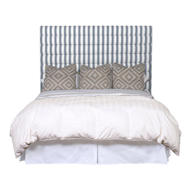 Très grande tête de lit tapissier Kelsey, Perigold ‑ denim Excel