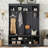 Hallway Hall Tree with Metal Hooks and Storage Space-990792681