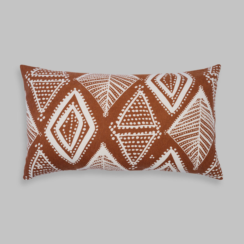 Coussin Meachie Artisan Mirage, Terre cuite / arabesque